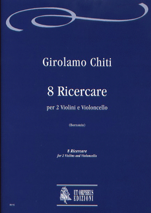Book cover for 8 Ricercares for 2 Violins and Violoncello