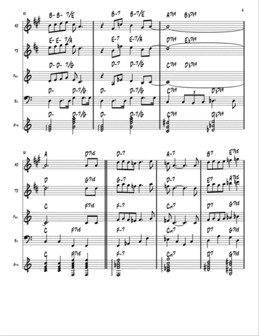 Black Coffee Small Ensemble scores gallery preview page 4