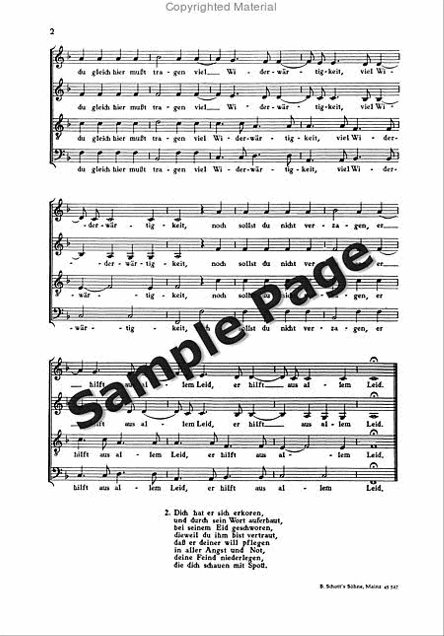 Gumpelzhaimer A Lobt Gott Getrost 4-Part scores gallery preview page 3