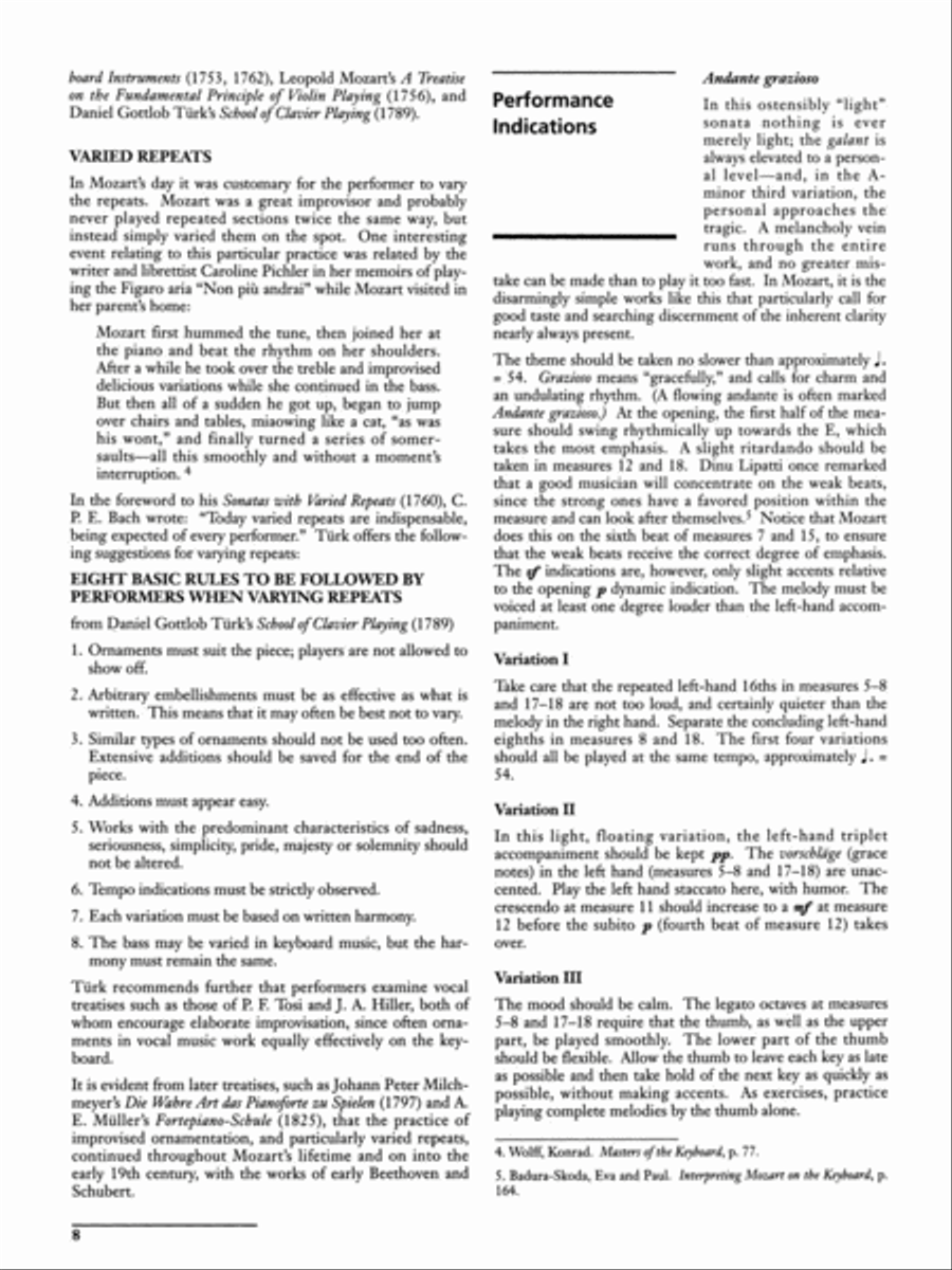 Sonata in A, K. 331 (Complete) Small Ensemble scores gallery preview page 8