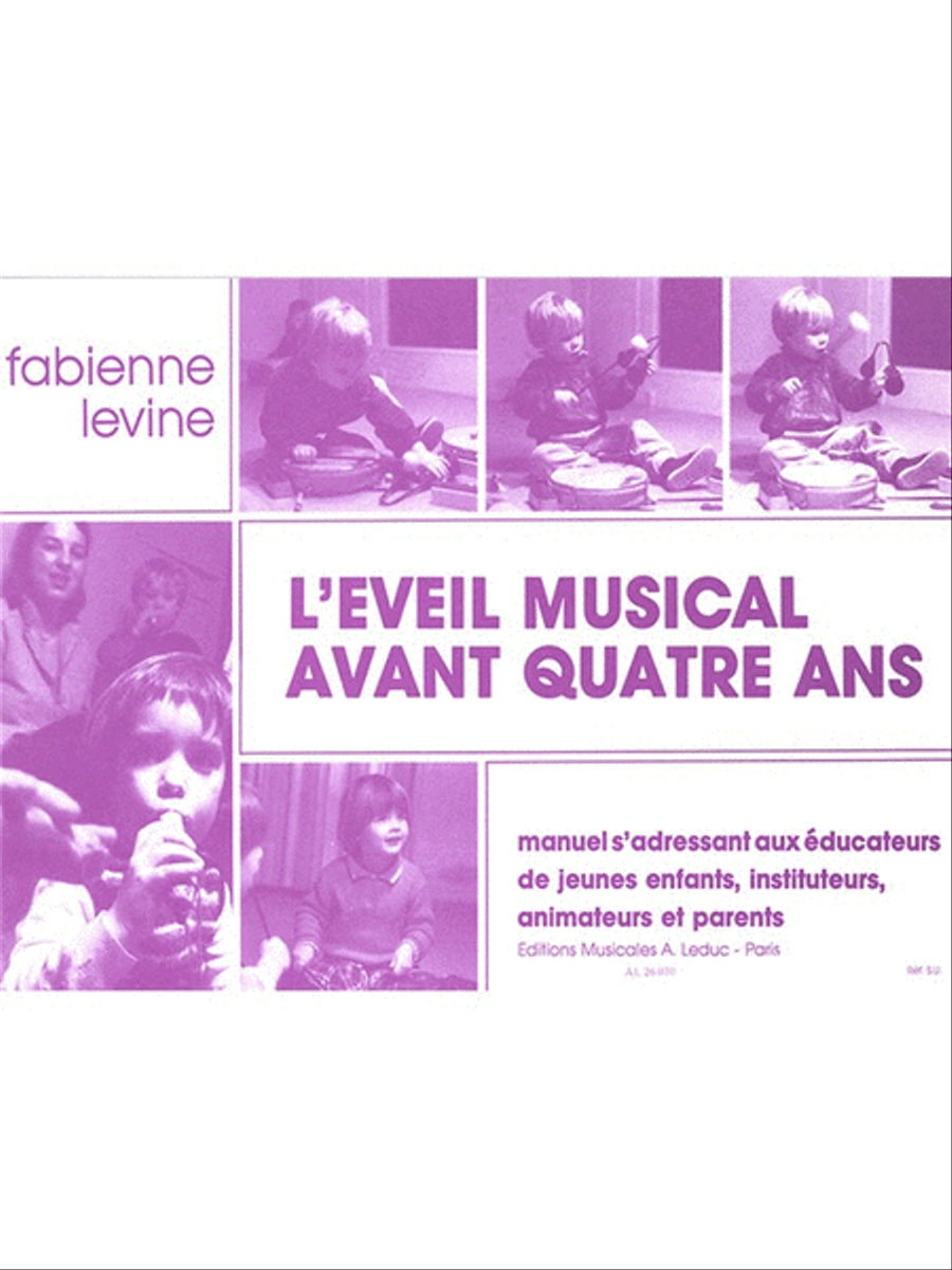 L'eveil Musical Avant 4 Ans (book)