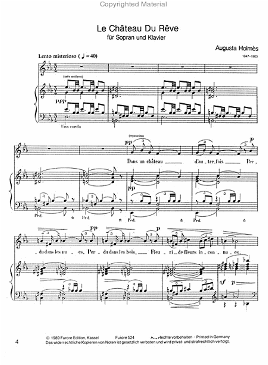 Le Chateau du Reve Voice Solo scores gallery preview page 2
