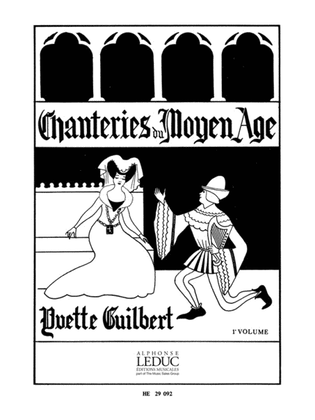 Book cover for Guilbert Chanteries Du Moyen Age Volume 1 Medium Voice & Piano Book