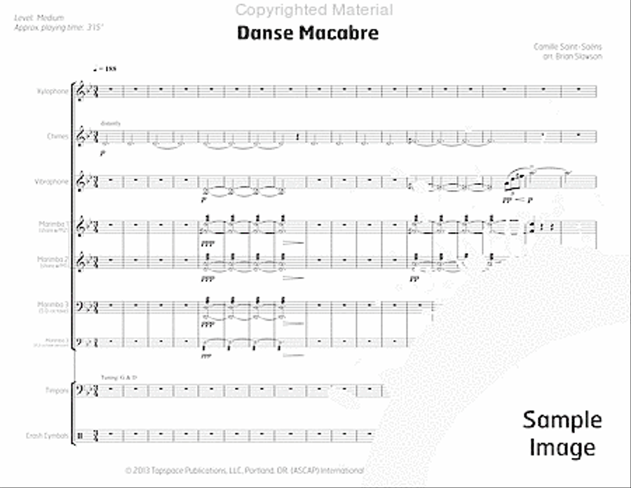 Danse Macabre Percussion Ensemble scores gallery preview page 5