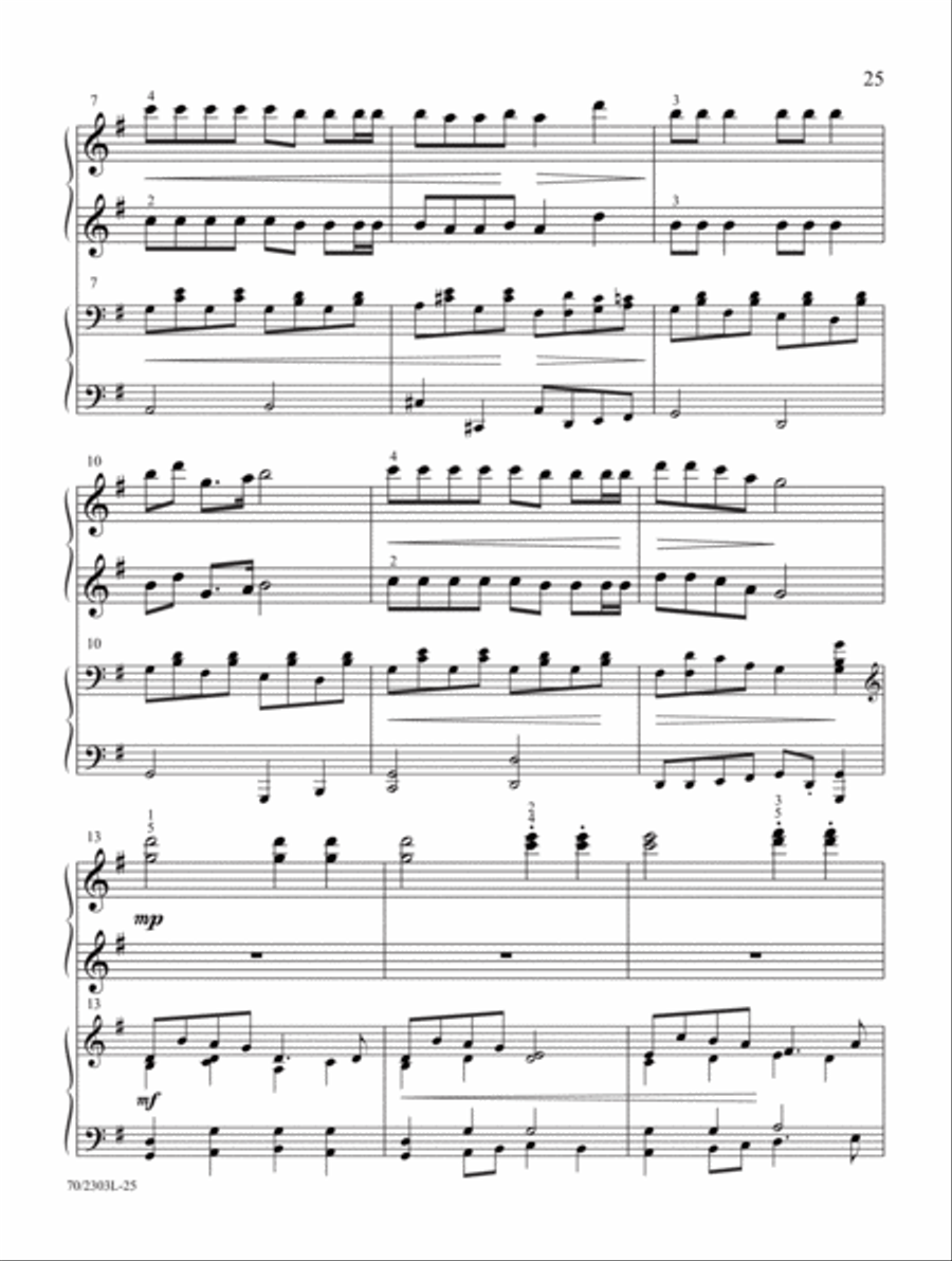 Christmas Keys for Student and Teacher Piano Method scores gallery preview page 13