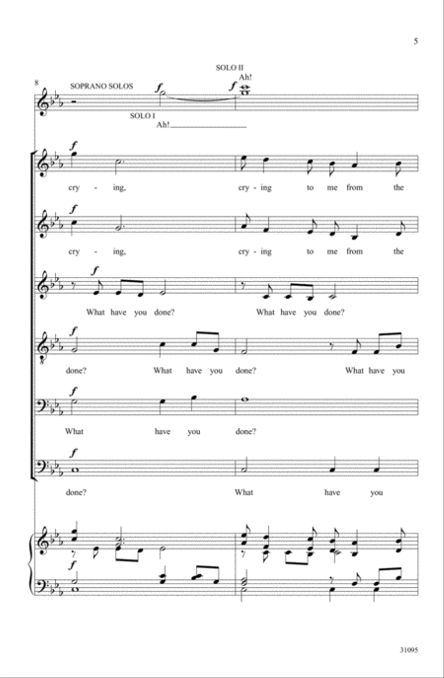 Elegy for Dachau A Cappella scores gallery preview page 4
