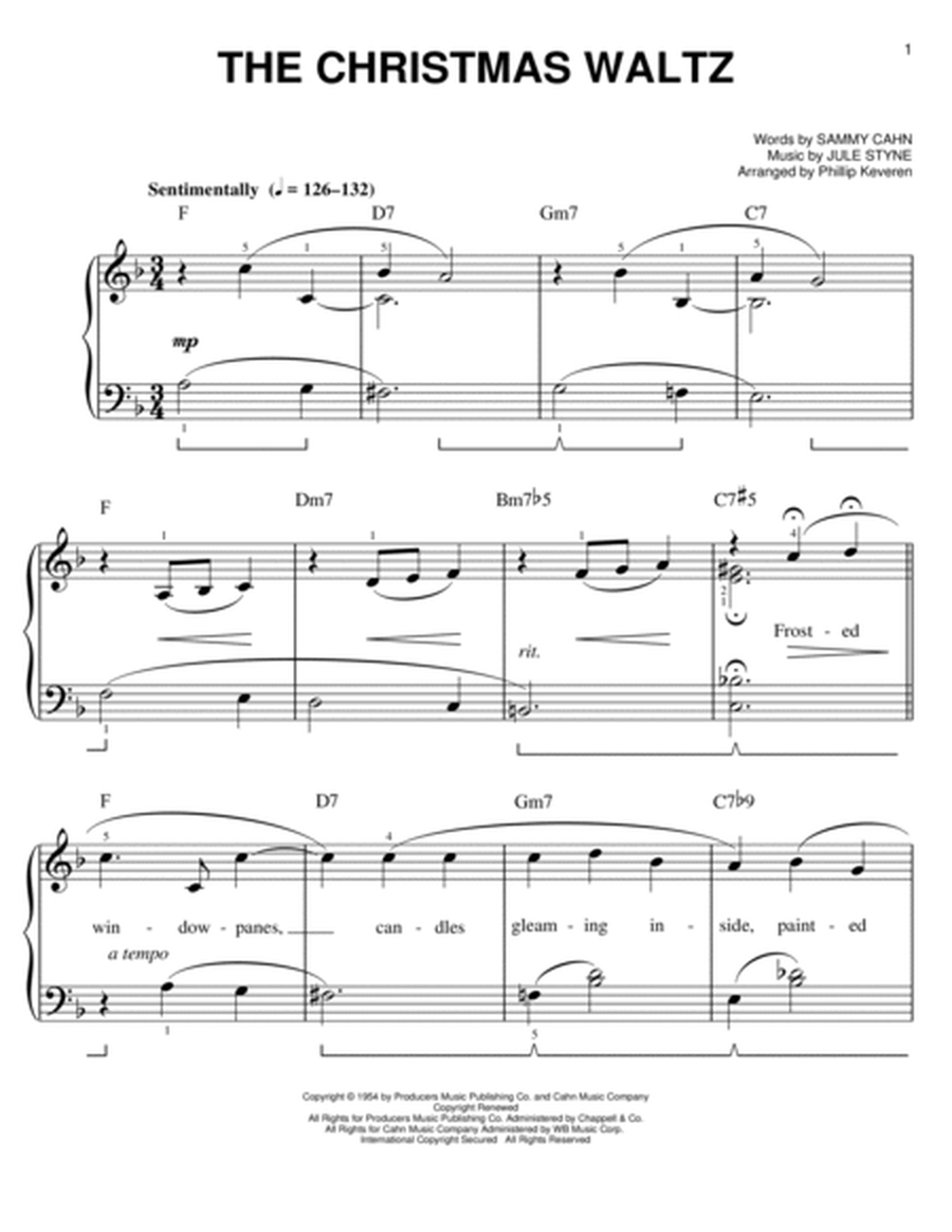 The Christmas Waltz [Jazz version] (arr. Phillip Keveren)