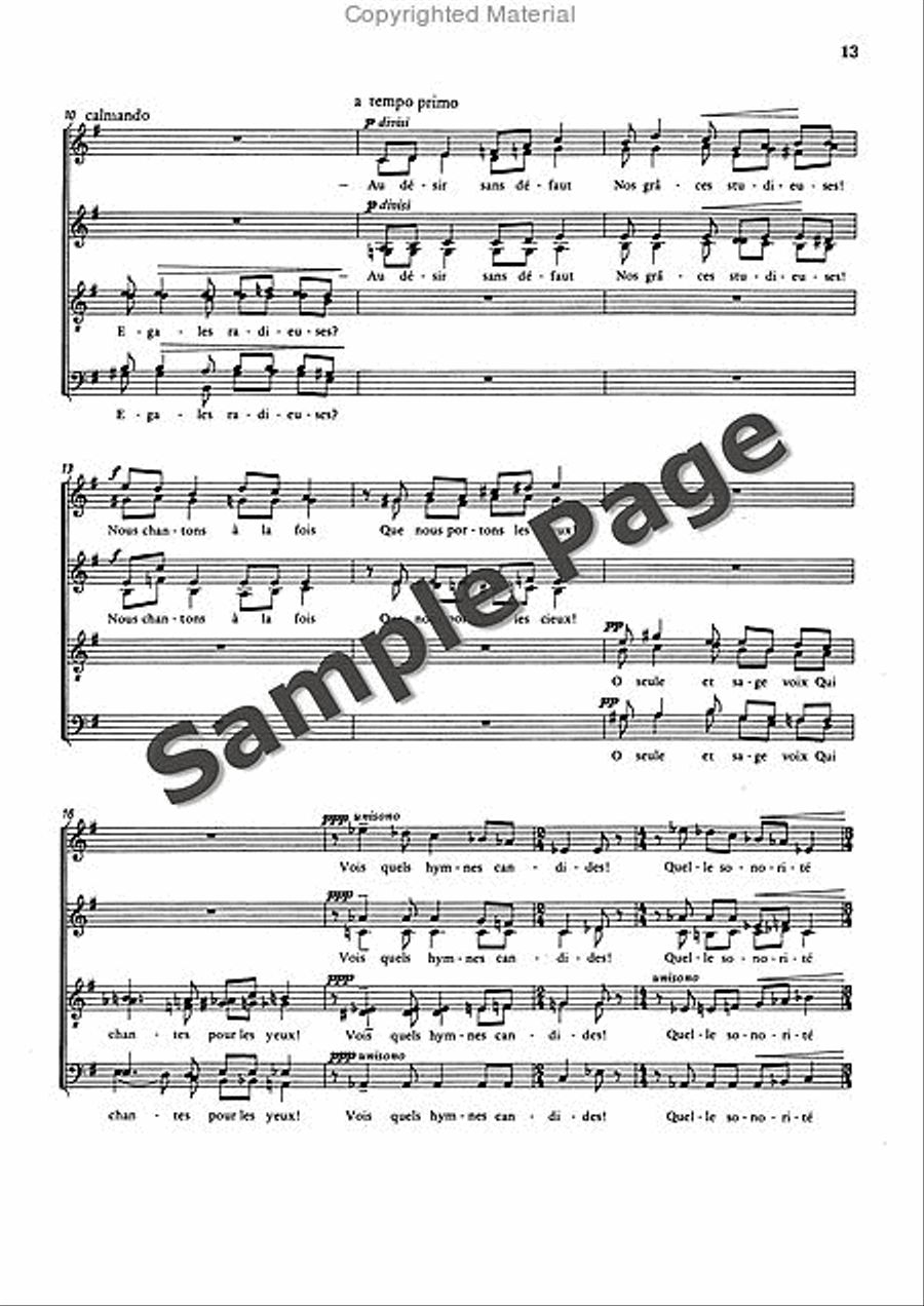 3 Poemes of Paul Valery 3 Poemes of Paul Valery SSAATTBB scores gallery preview page 14