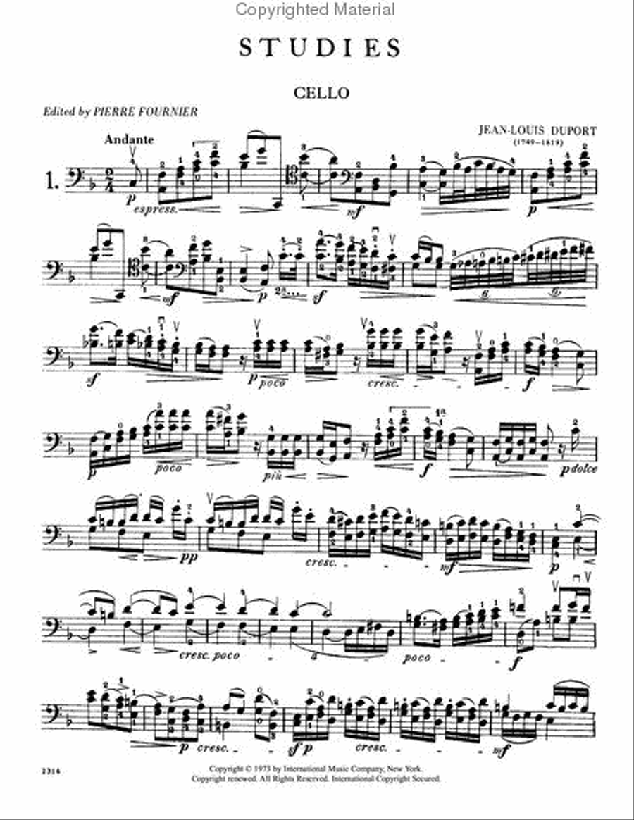 21 Studies Cello Solo scores gallery preview page 2