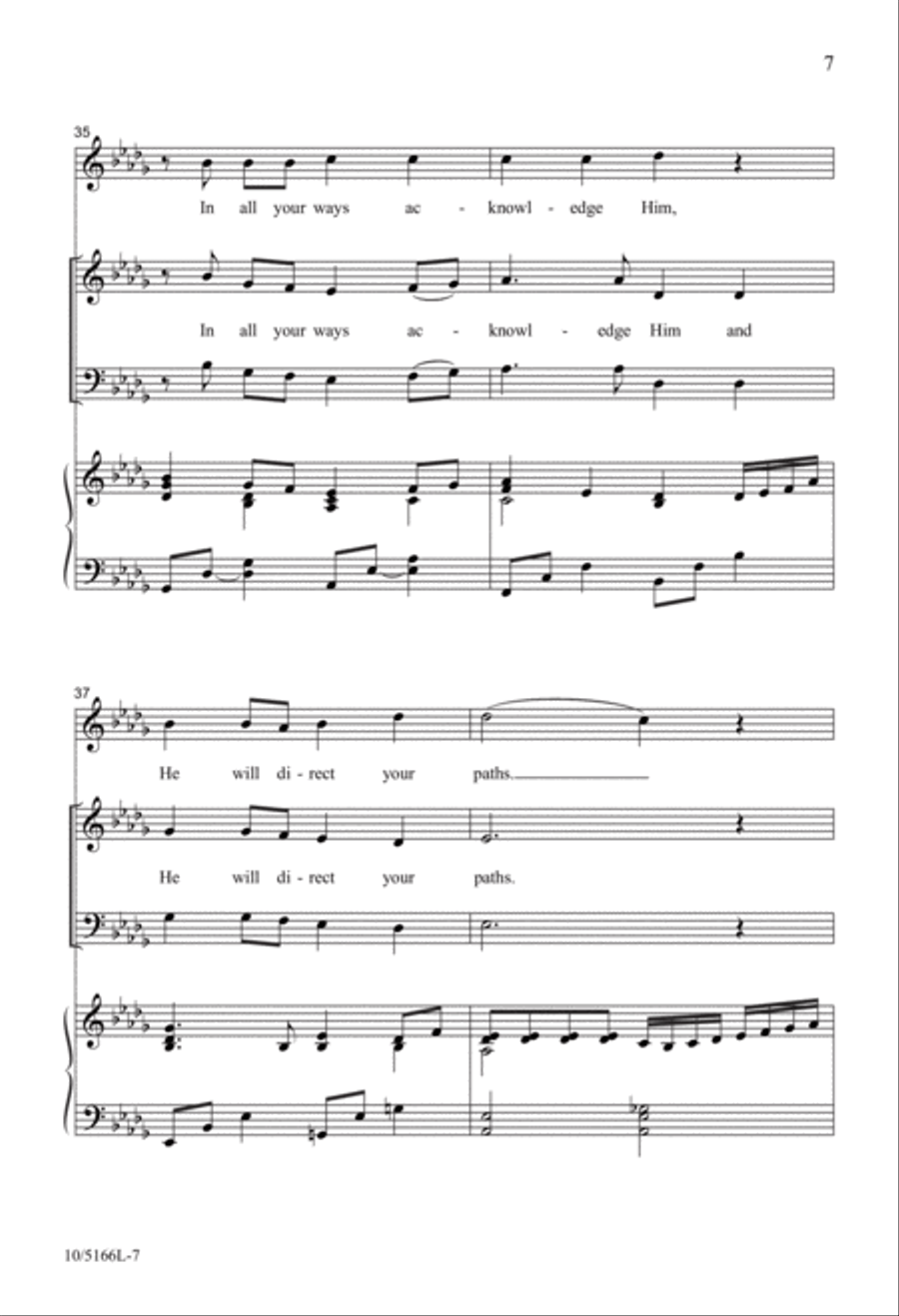 Trust in the Lord 4-Part scores gallery preview page 7
