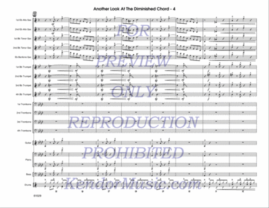 Another Look At The Diminished Chord (Full Score) Jazz Ensemble scores gallery preview page 5