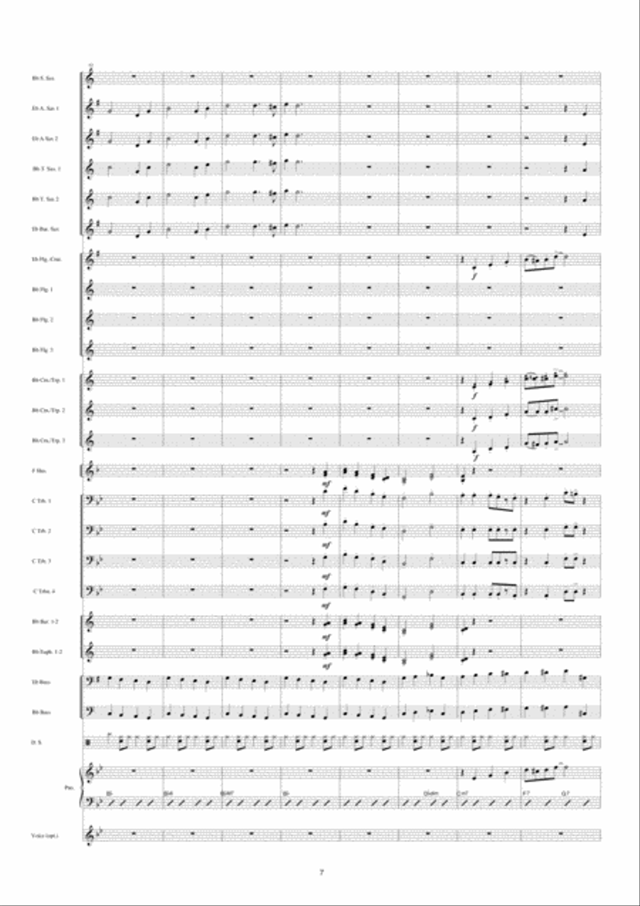 Diamonds Are A Girl's Best Friend Fanfare Band scores gallery preview page 8