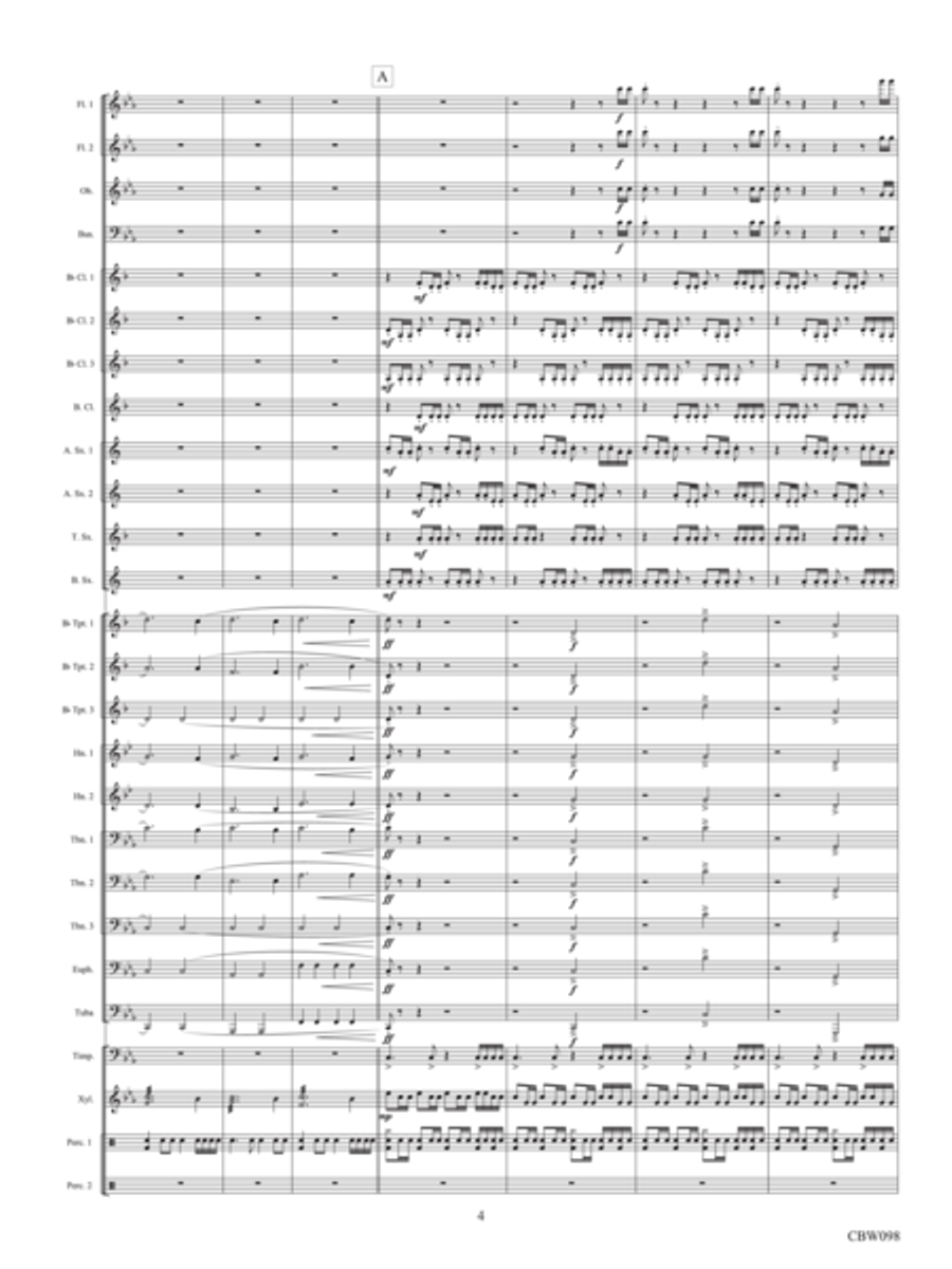 A Dark Horizon A Dark Horizon Concert Band scores gallery preview page 3