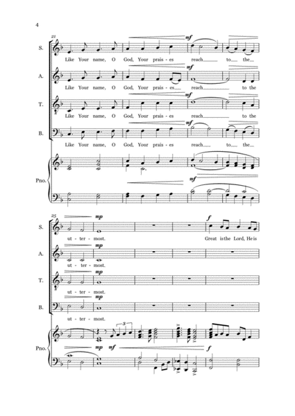 Choral - "Great Is The Lord" SATB image number null