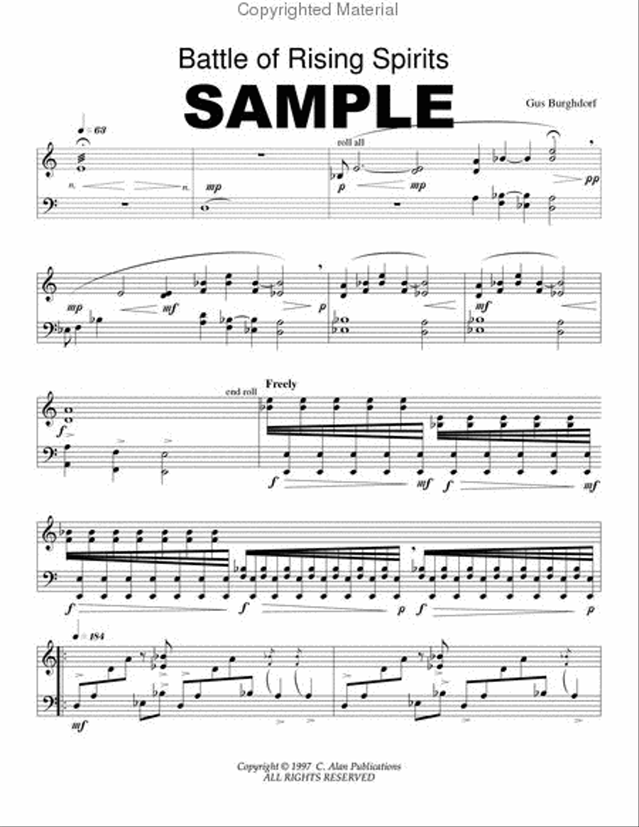 Battle of Rising Spirits Percussion Ensemble scores gallery preview page 2