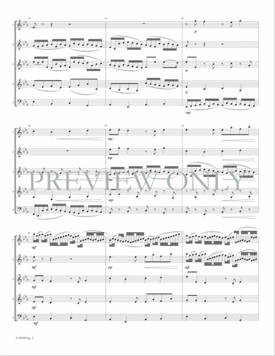 Canon Woodwind Ensemble scores gallery preview page 4