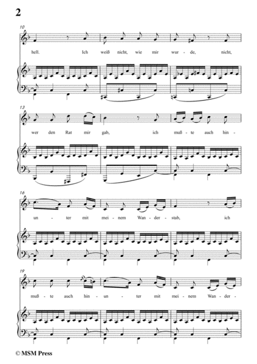 Schubert-Wohin,from 'Die Schöne Müllerin',Op.25 No.2,in F Major,for Voice&Piano image number null