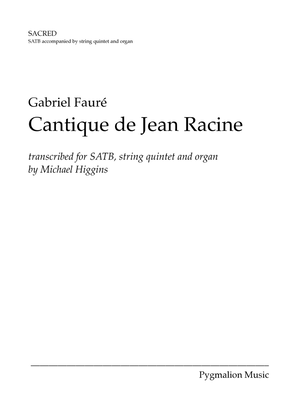 Book cover for Cantique de Jean Racine