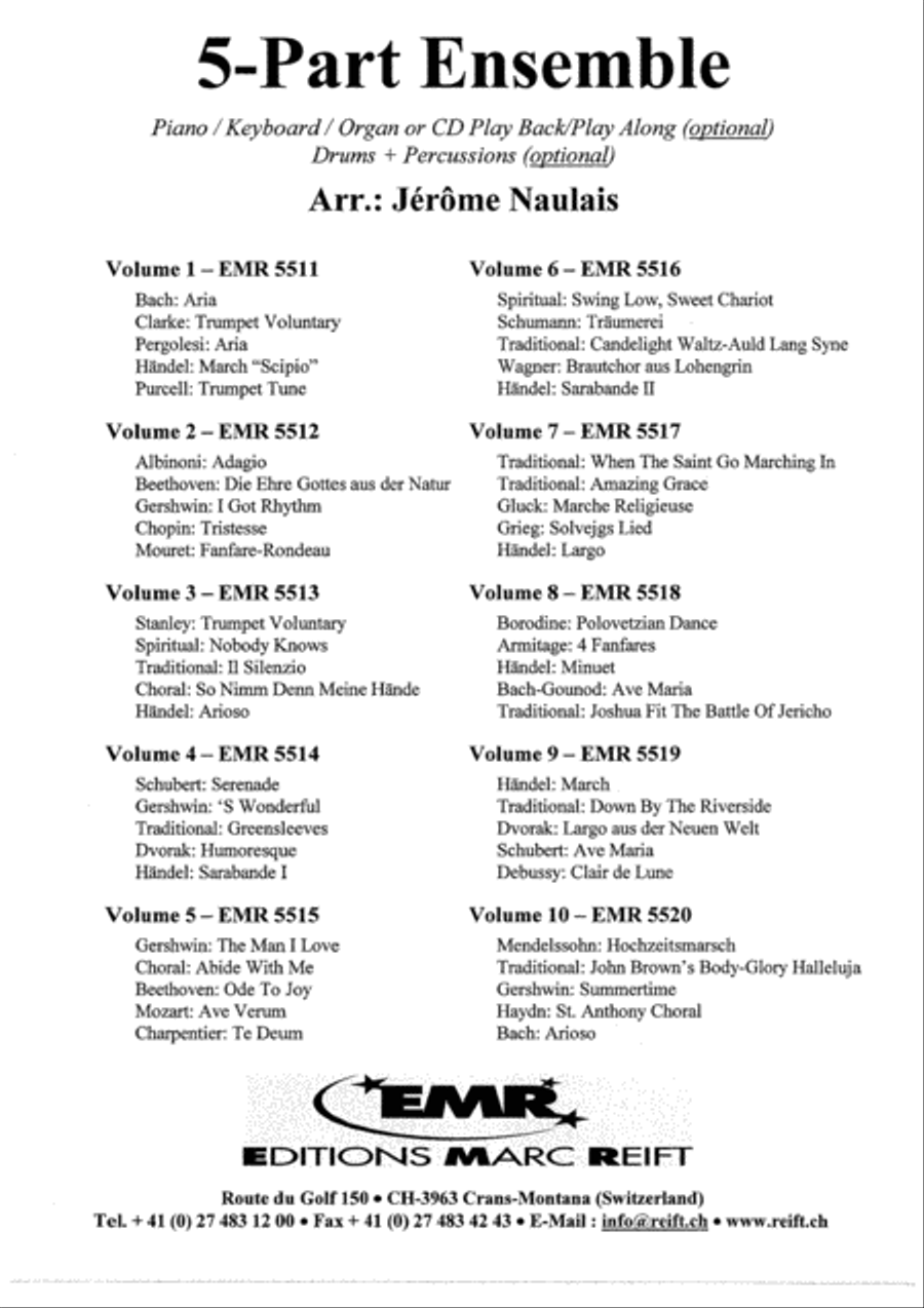 La Majeste Brass Ensemble scores gallery preview page 5
