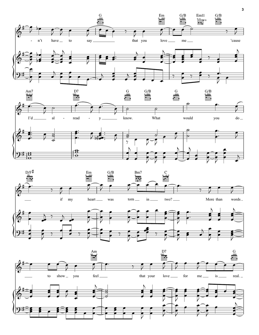 More Than Words Acoustic Guitar scores gallery preview page 3