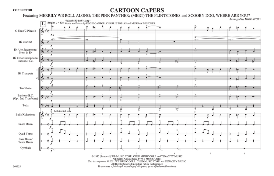 Cartoon Capers: Score