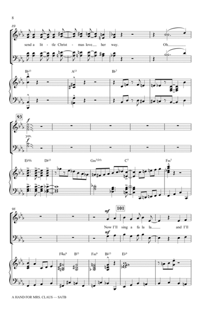 A Hand For Mrs. Claus (arr. Mac Huff)