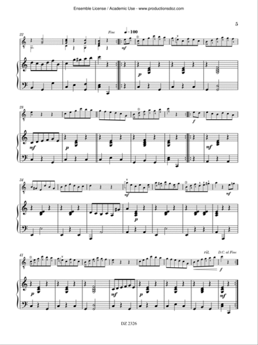 Contes de grand-mères Classical Guitar scores gallery preview page 5