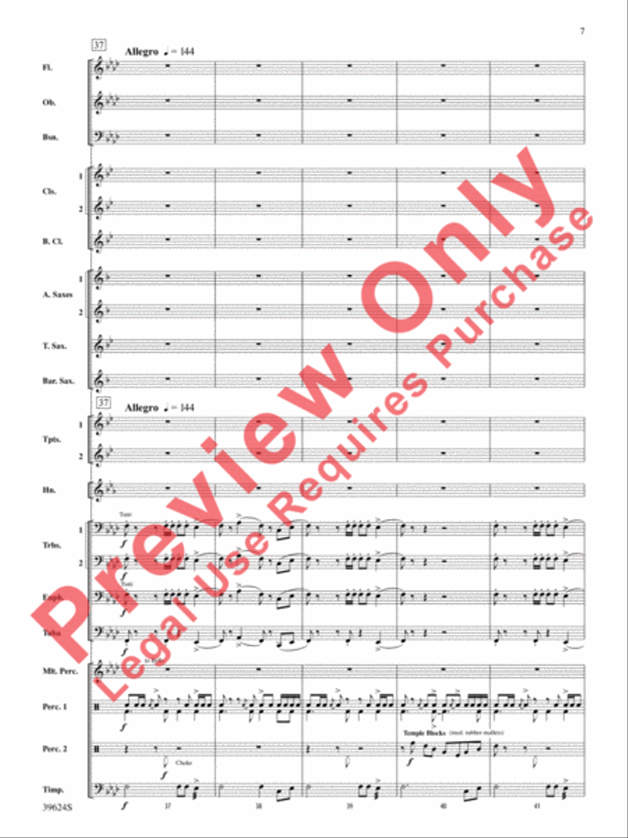 Cradle Hymn Concert Band scores gallery preview page 8