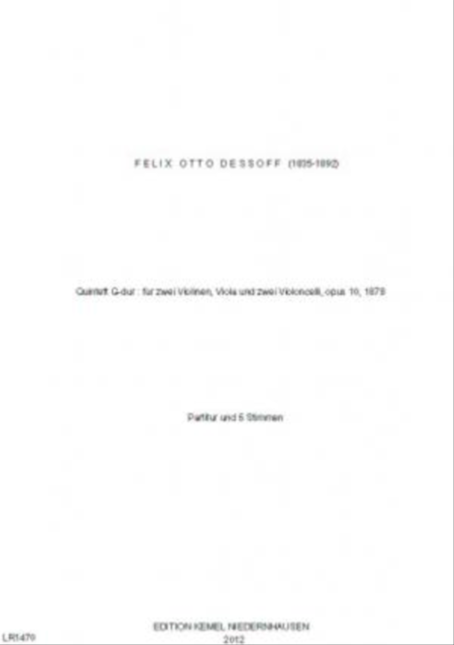 Quintett G-dur Cello scores gallery preview page 1