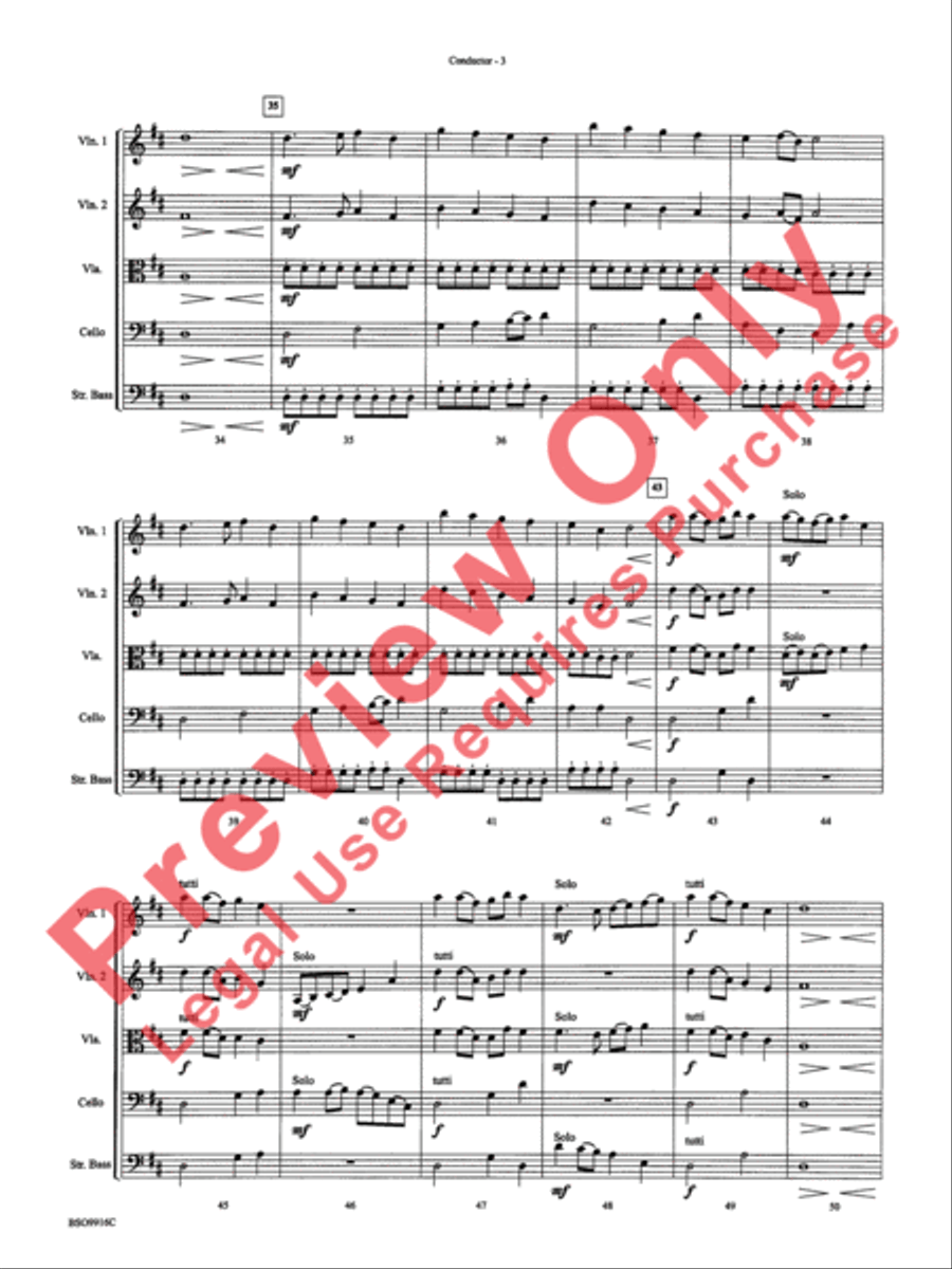 Evening Alleluias Evening Alleluias String Orchestra scores gallery preview page 6