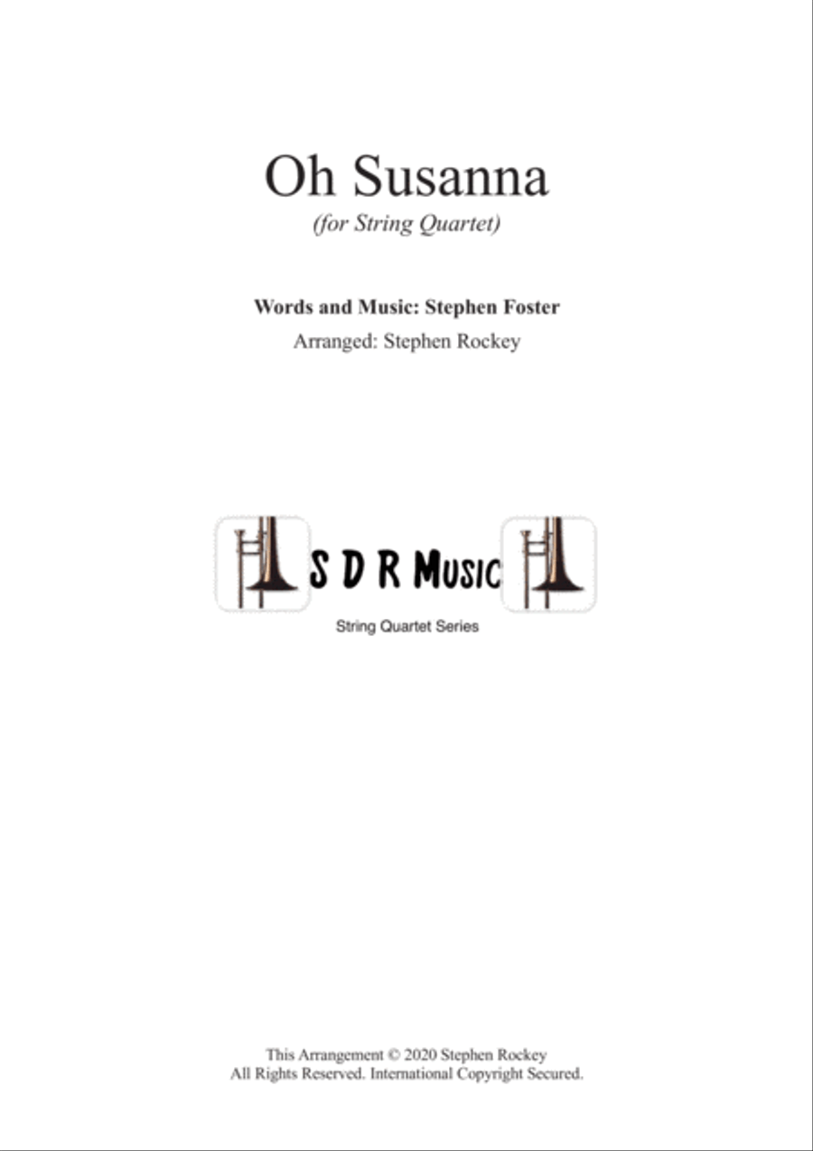 Oh Susanna for String Quartet String Quartet scores gallery preview page 1