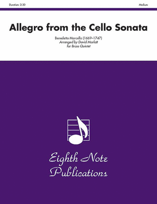 Book cover for Allegro (from the Cello Sonata)