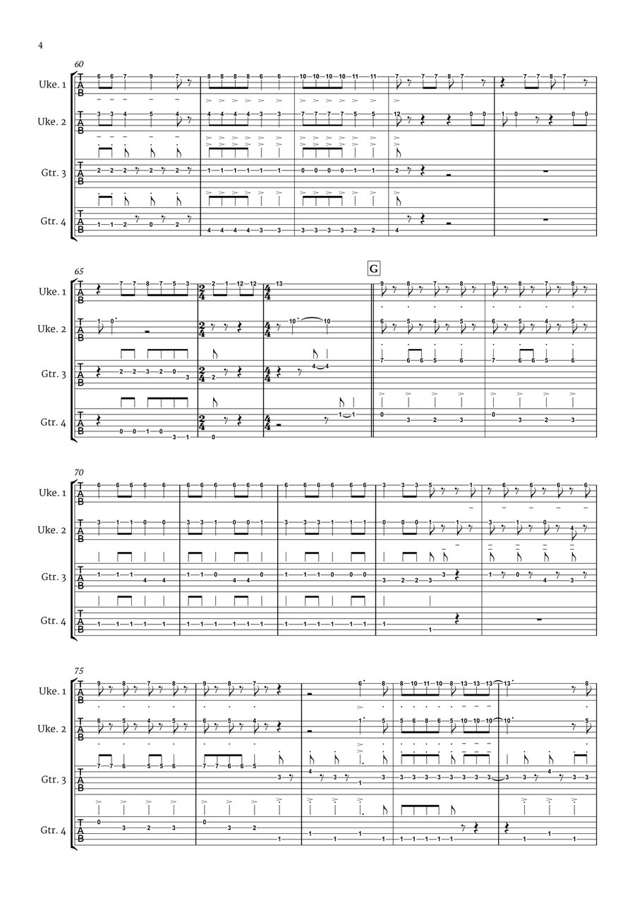 Bohemian Rhapsody Guitar scores gallery preview page 5