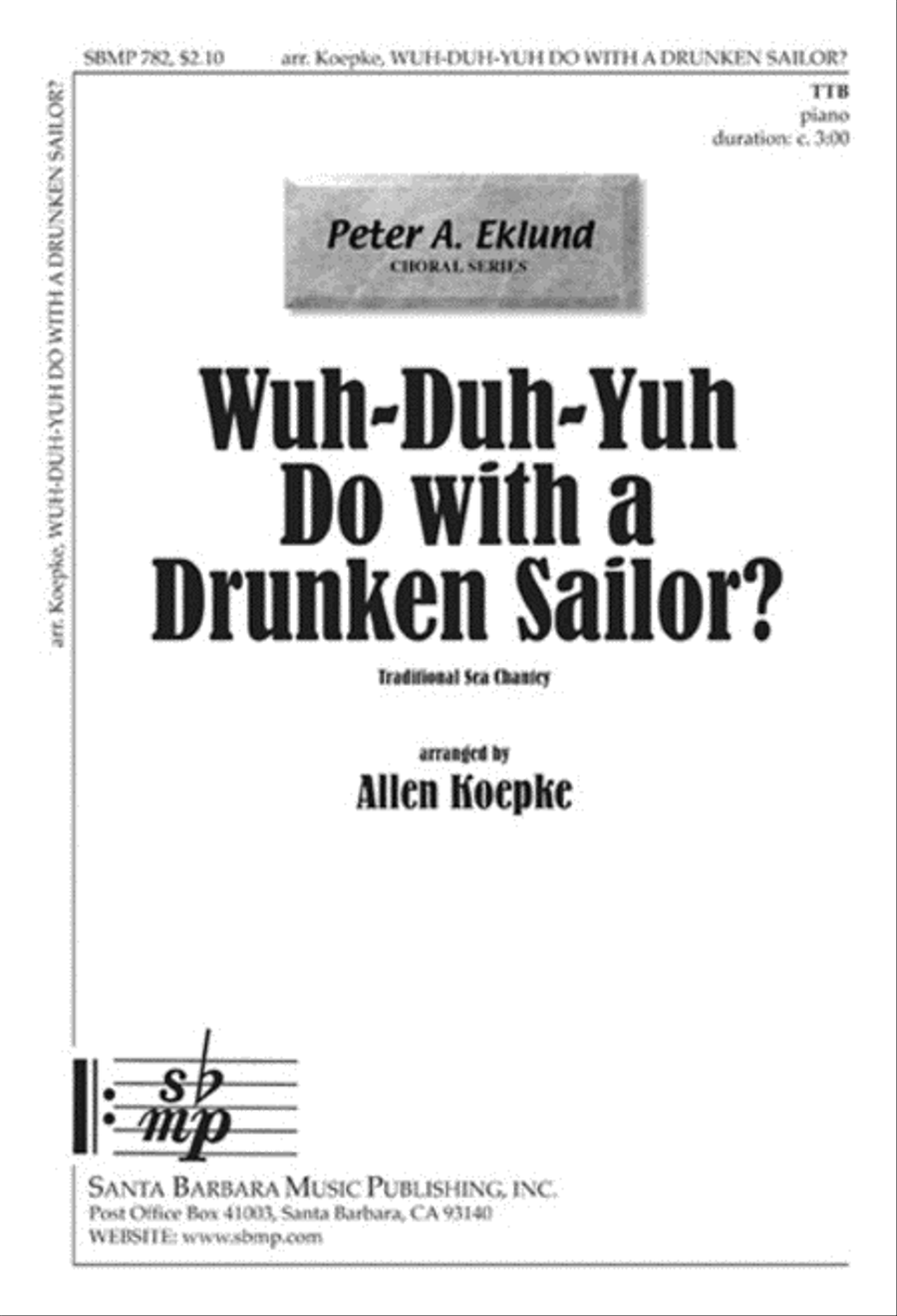 Wuh-Duh-Yuh Do with a Drunken Sailor? - TTB/TBB Octavo TTB scores gallery preview page 1