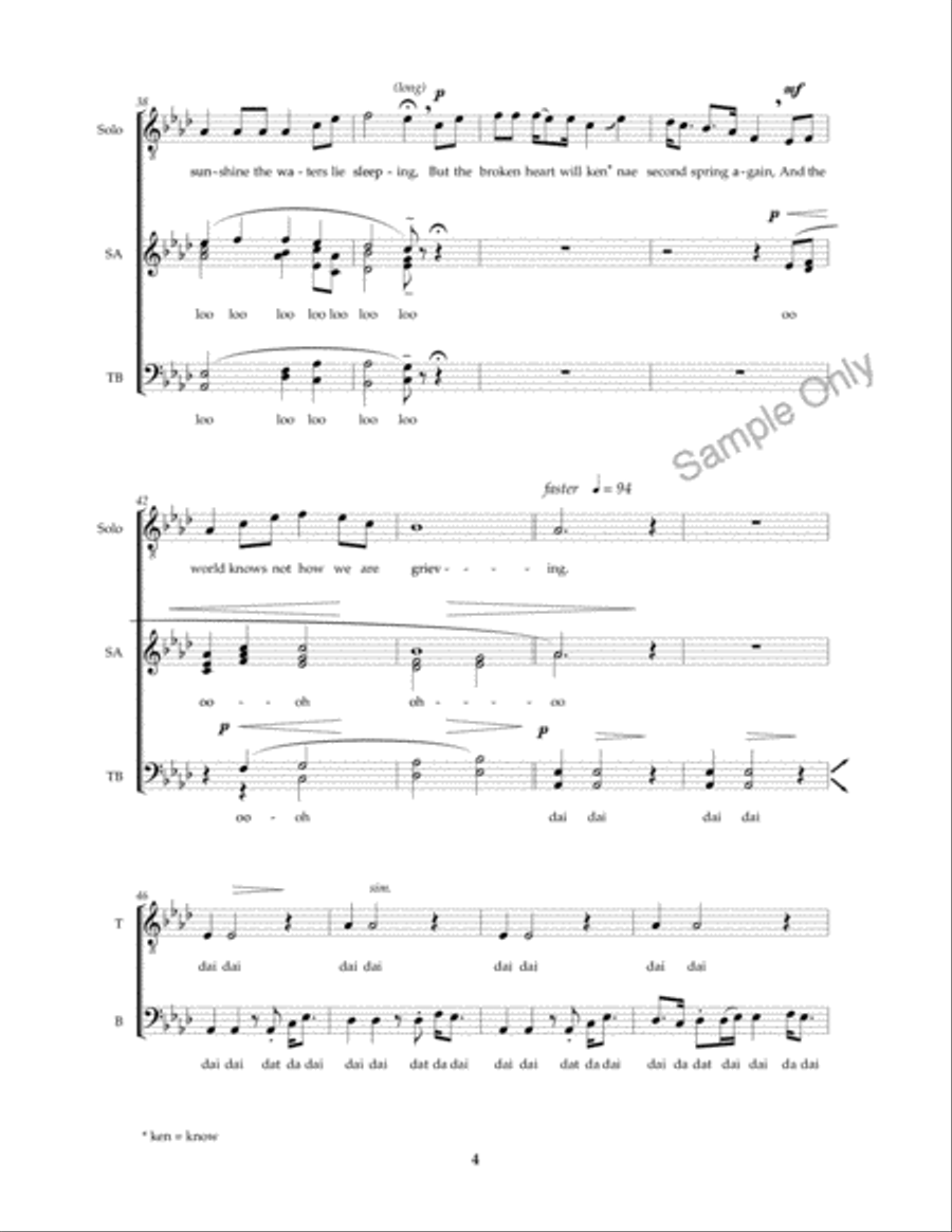 Loch Lomond Loch Lomond 4-Part scores gallery preview page 5