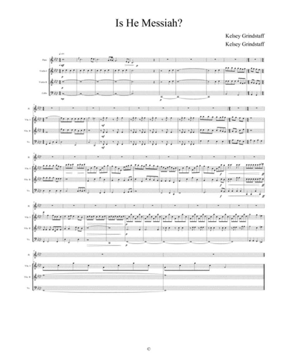 Is He Messiah? (orchestration)