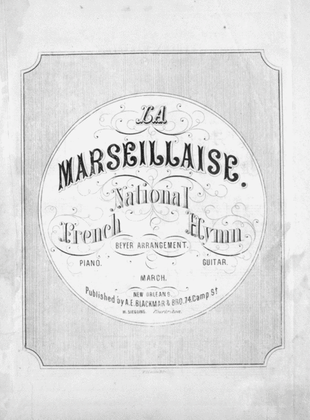 La Marseillaise. National French Hymn