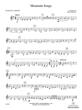 Mountain Songs: B-flat Bass Clarinet