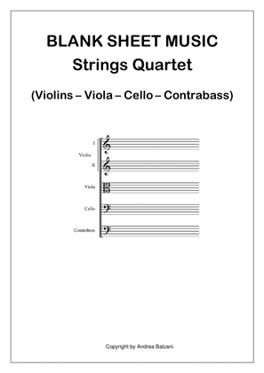 Book cover for 📝 Blank Sheet Music Strings Quartet