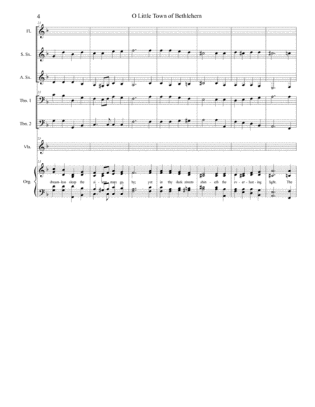 O Little Town of Bethlehem Congregational Hymn Setting image number null
