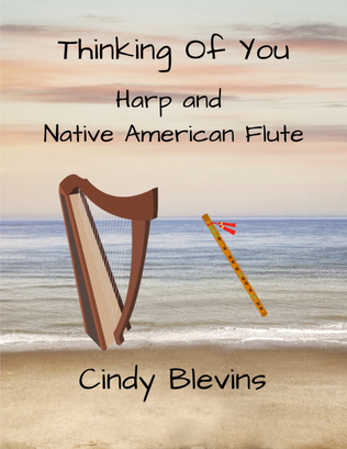 Book cover for Thinking of You, for Harp and Native American Flute