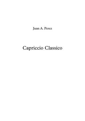Capriccio Classico - Juan A Perez