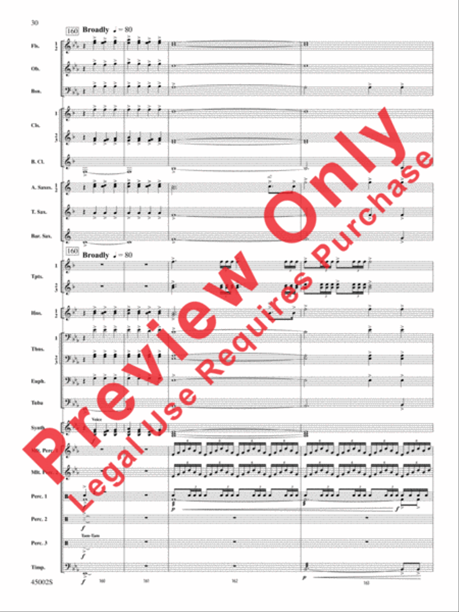 Winds of Change Concert Band scores gallery preview page 66