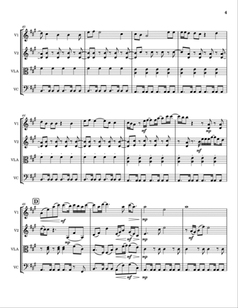 El Scorcho El Scorcho String Quartet scores gallery preview page 4