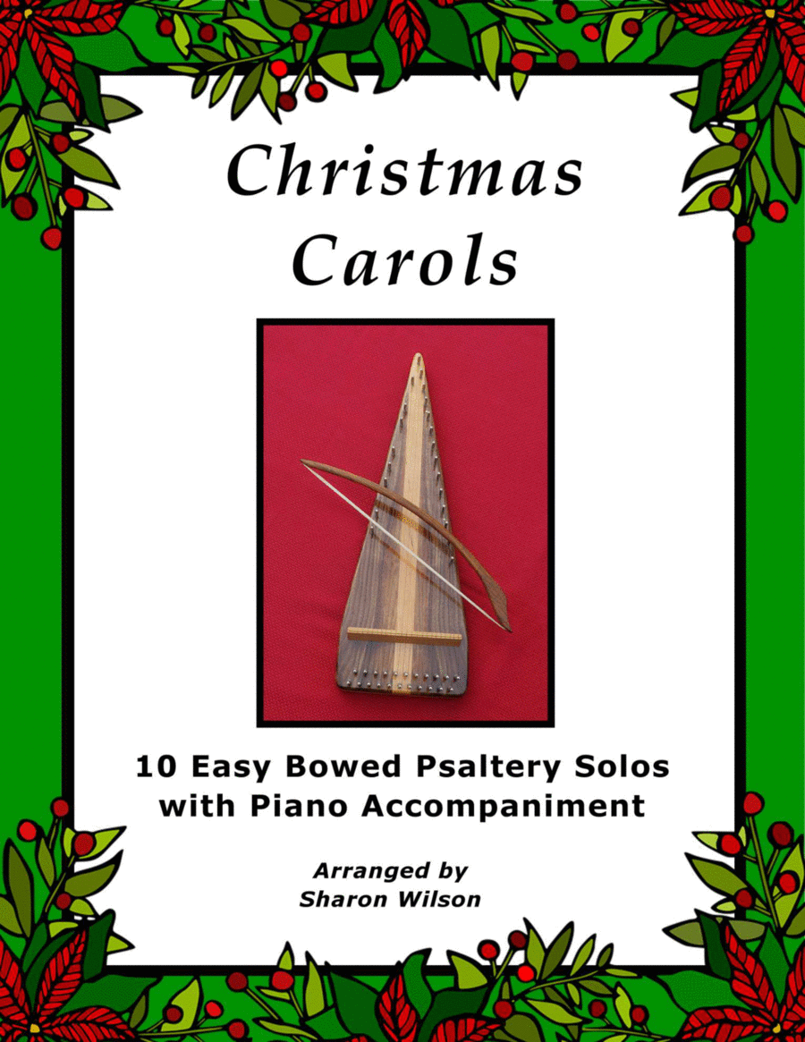 Christmas Carols (A Collection of 10 Easy Bowed Psaltery Solos with Piano Accompaniment) Zither scores gallery preview page 1