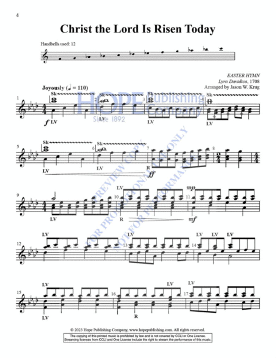 Small But Mighty: Settings for 12 Bells, Vol 6 Handbell Choir scores gallery preview page 5