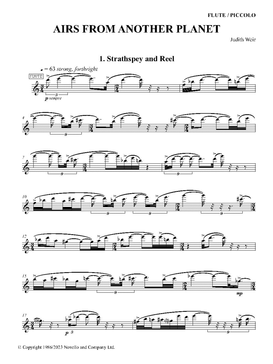 Airs From Another Planet (Parts) Piano Accompaniment scores gallery preview page 1