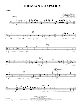 Bohemian Rhapsody (arr. Larry Moore) - Cello