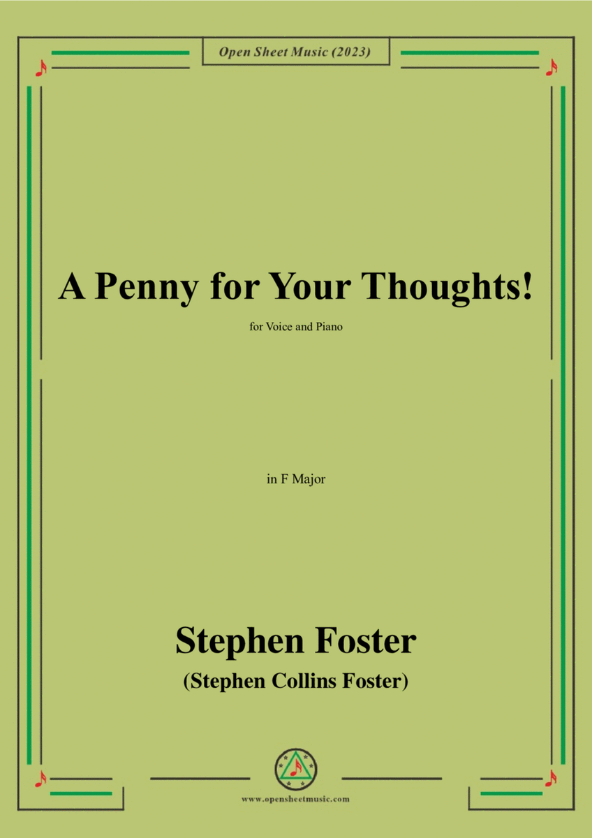 S. Foster-A Penny for Your Thoughts!,in F Major