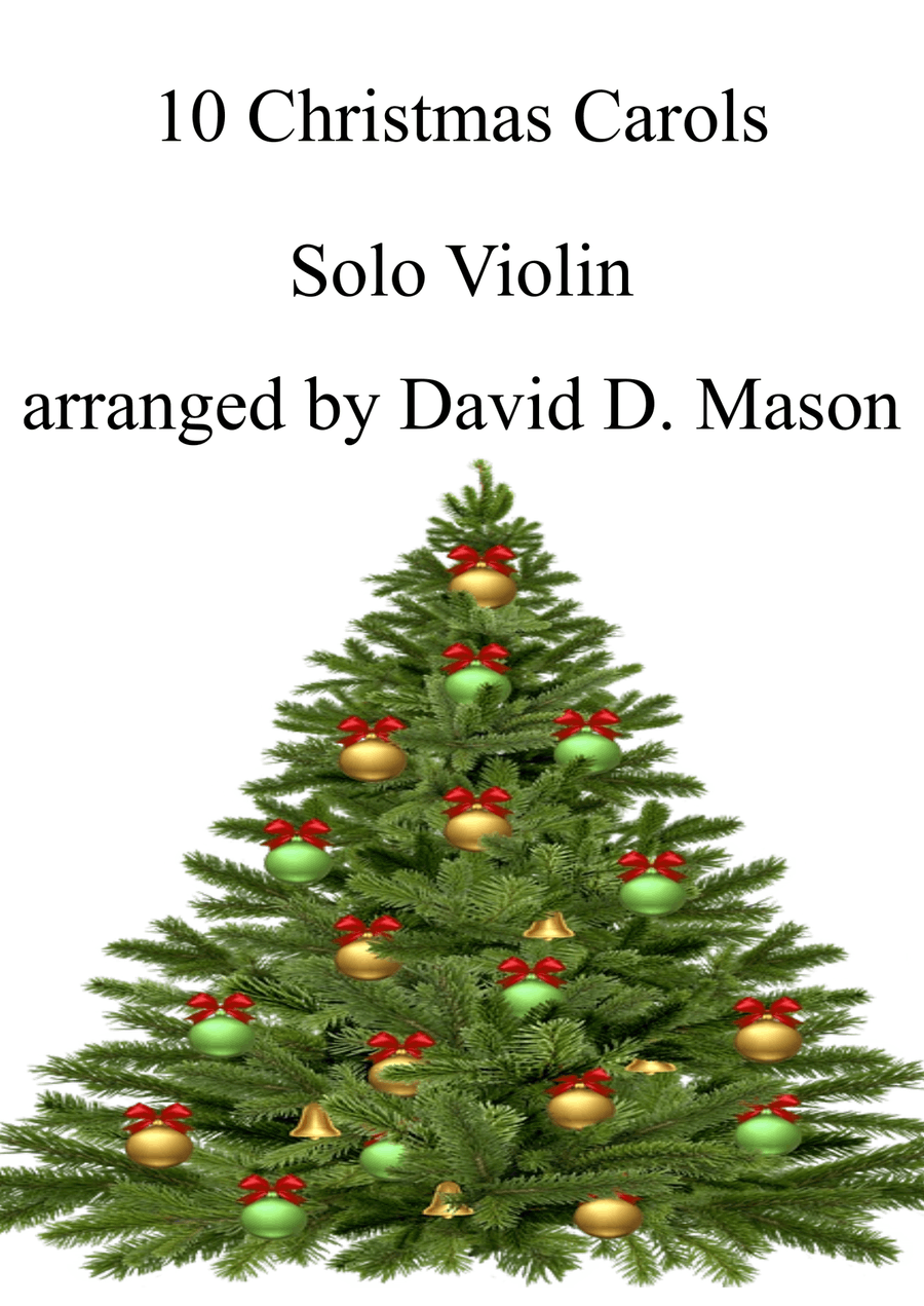 10 Christmas Carols for Solo Violin and Piano Violin Solo scores gallery preview page 1